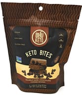 Bhu Foods Double Dark Chocolate Cookie Dough Keto Bites, 5.29 Oz