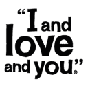 I And Love And You logo