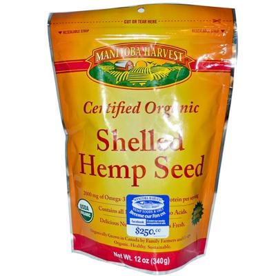 Manitoba Harvest Certified Organic Hemp Hearts Shelled Hemp Seed - 12 Oz