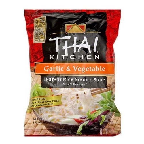 Thai Kitchen Instant Rice Noodle Soup - Garlic And Vegetable - Mild - 1.6 Oz - Case Of 6