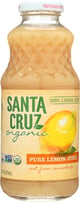 Santa Cruz: Organic Pure Lemon Juice, 16 Oz
