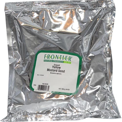Frontier Herb Mustard Seed Organic Powder Yellow Ground - Single Bulk Item - 1lb