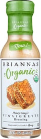 Briannas: Dressing Honey Ginger Vinaigrette, 10 Oz