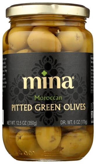 Mina: Olives Green Pittd Morocn, 12.5 Oz