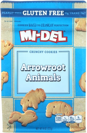 Midel: Gluten Free Arrowroot Animals, 8 Oz