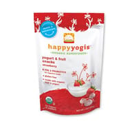 Happy Baby Happy Yogis Organic Superfoods Yogurt And Fruit Snacks Strawberry - 1 Oz - Case Of 8