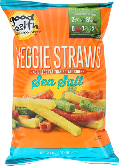 Good Health Veggie Straws Sea Salt, 6.75 Oz
