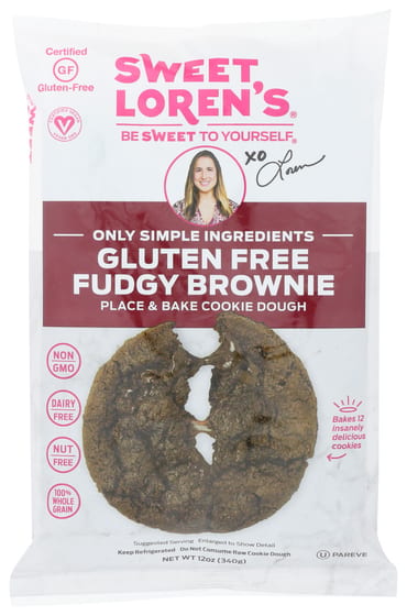 Sweet Lorens Gluten Free Fudgy Brownie Dough, 12 Oz