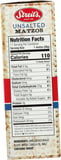 Streits Unsalted Matzo, 11 Oz