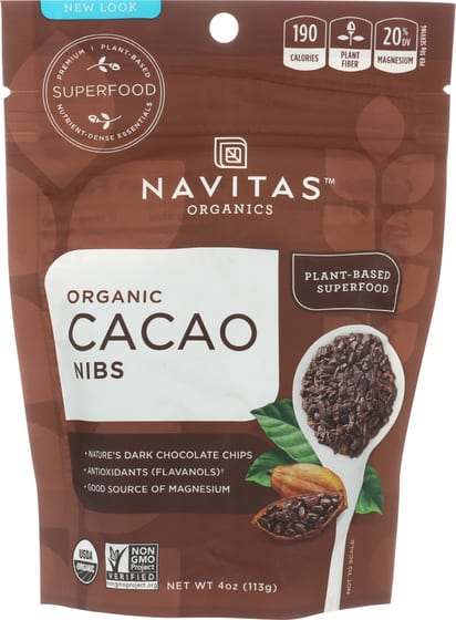 Navitas Cacao Nibs Organic, 4 Oz