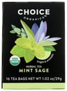 Choice Tea: Tea Herbal Mint Sage, 16 Bg
