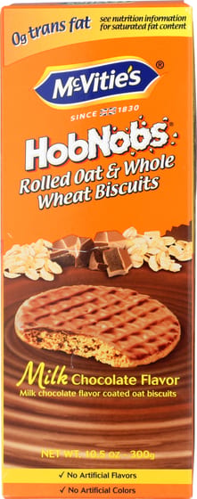 Mcvities Biscuits Hobnob Milk Chocolate, 10.5 Oz