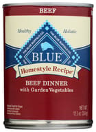 Blue Buffalo: Homestyle Recipe Adult Dog Food Beef Dinner With Garden Vegetables, 12.50 Oz