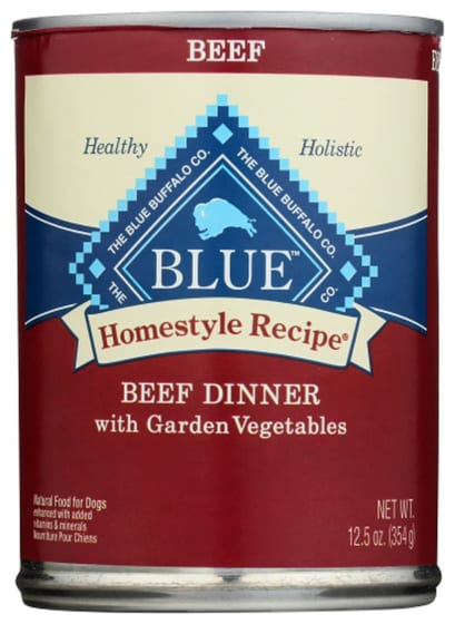 Blue Buffalo: Homestyle Recipe Adult Dog Food Beef Dinner With Garden Vegetables, 12.50 Oz