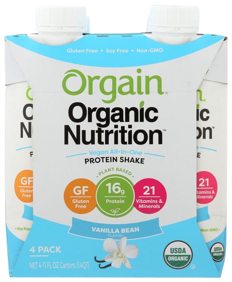 Orgain: Vegan Prtn Rtd Vnla 4pk, 44 Fo