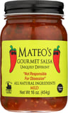 Mateo's: Gourmet Mild Salsa, 16 Oz