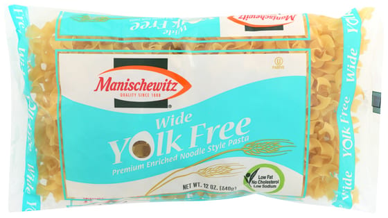 Manischewitz: Yolk Free Wide Noodles, 12 Oz