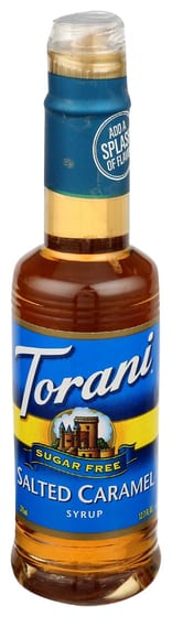 Torani: Salted Caramel Syrup Sugar Free, 12.7 Oz