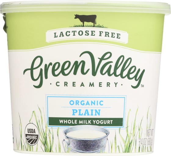 Green Valley Creamery: Organic Plain Whole Milk Yogurt, 24 Oz