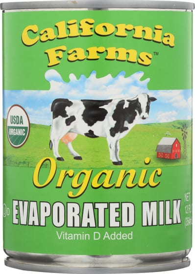California Farms: Organic Evaporated Milk, 12 Oz