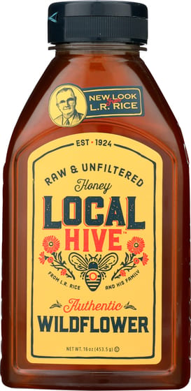 Local Hive Raw & Unfiltered Wildflower Honey, 16 Oz