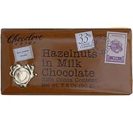 Chocolove Xoxox - Premium Chocolate Bar - Milk Chocolate - Hazelnuts - 3.2 Oz Bars - Case Of 12