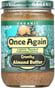 Once Again Nut Butter Almond Crunchy Raw, 16 Oz