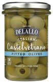 Delallo Olives Pitted Castelvetrano, 5.3 Oz
