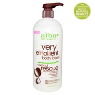 Alba Botanica - Body Lotion - Very Emollient - Coconut Rescue - 32 Oz