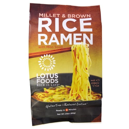 Lotus Foods Ramen - Organic - Millet And Brown Rice - With Miso Soup - 2.8 Oz - Case Of 10