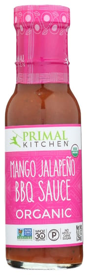 Primal Kitchen: Sauce Bbq Mango Jal Org, 9 Oz