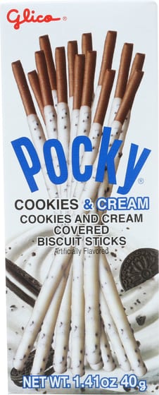 Glico Pocky Cookies & Cream Biscuit Sticks, 1.41 Oz