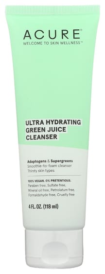 Acure: Cleanser Ultr Hyd Grn Jce, 4 Fo