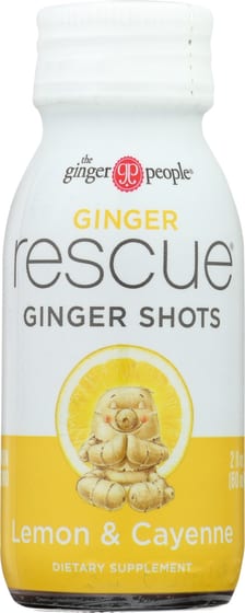 Ginger People Rescue Ginger Shots Lemon & Cayenne, 2 Oz