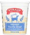 Straus: Organic Whole Milk Greek Vanilla Yogurt, 32 Oz