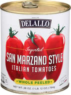Delallo: San Marzano Style Whole Peeled Tomatoes, 28 Oz