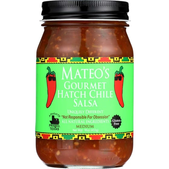 Mateos Gourmet: Salsa Hatch Chile, 16 Oz