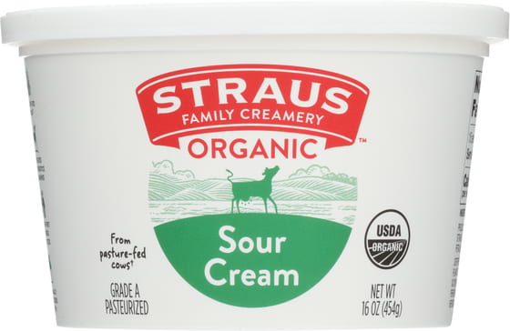 Straus Organic Sour Cream, 16 Oz