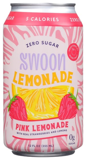 Swoon: Lemonade Pink Zero Sugar, 12 Fo