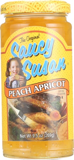 Saucy Susan: Sauce Peach Apricot, 9.5 Oz