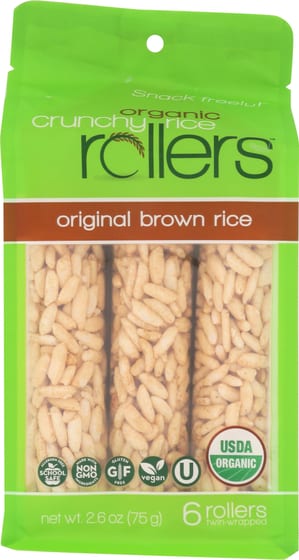 Bamboo Lane Organic Crunchy Rice Rollers Brown Rice, 2.6 Oz