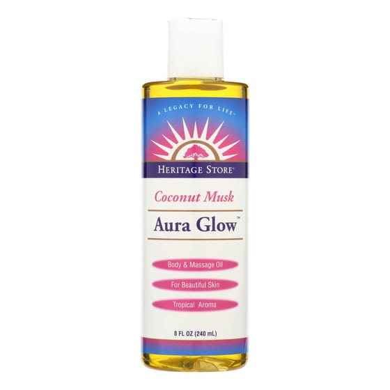 Heritage Products Aura Glow Massage Lotion Coconut - 8 Fl Oz