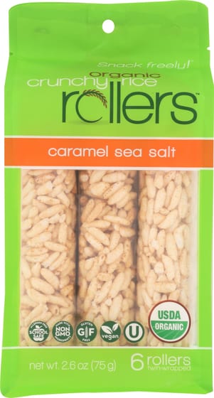 Bamboo Lane Crunchy Rice Rollers Organic Caramel Sea Salt, 2.6 Oz