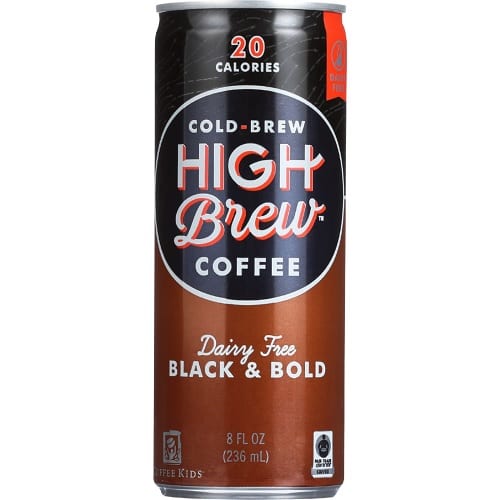 High Brew Cold-brew Coffee, Black & Bold  - Case Of 12 - 8 Fz