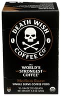 Death Wish Coffee: Single Serve Medium Roast Coffee, 10 Cp