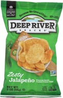 Deep River Kettle Cooked Potato Chips Zesty Jalapeno, 2 Oz