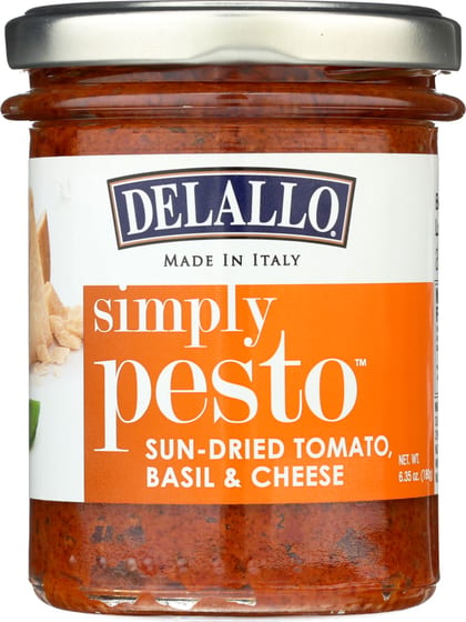 Delallo Pesto Sundried Tomato Basil Cheese, 6.35 Oz