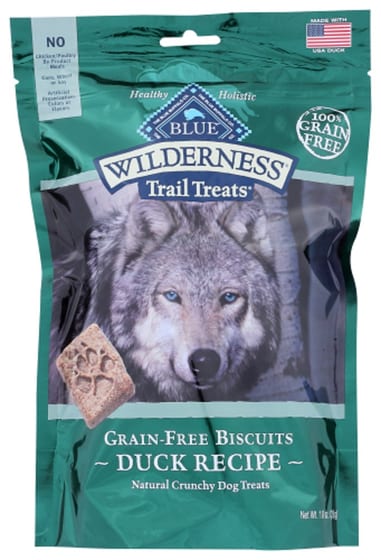 Blue Buffalo: Wilderness Trail Treats Dog Treat Duck Biscuits, 10 Oz