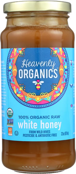 Heavenly Organics White Honey, 22 Oz