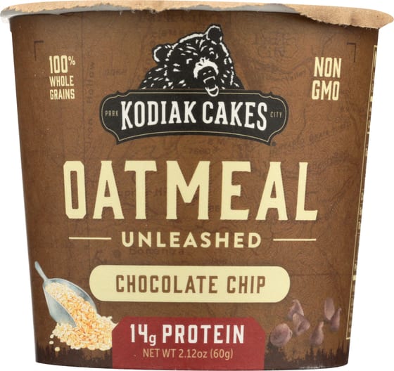 Kodiak: Oatmeal Cup Unleashed Chocolate Chip, 2.12 Oz